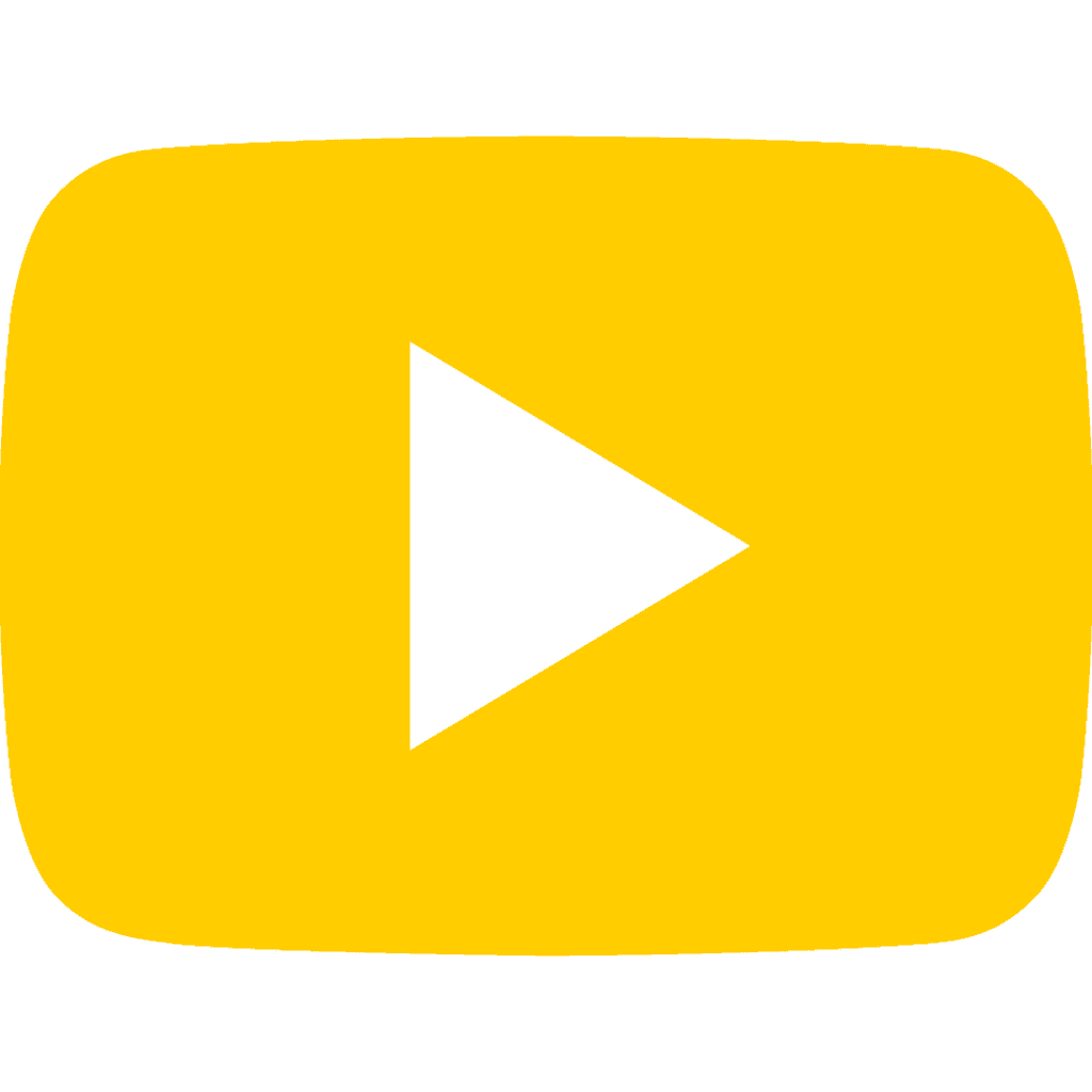 Yellow Free Social Media Icon YouTube Play 2