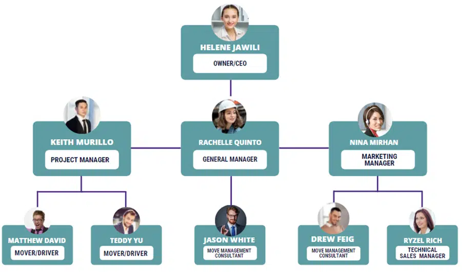  Moving Company business plan organogram