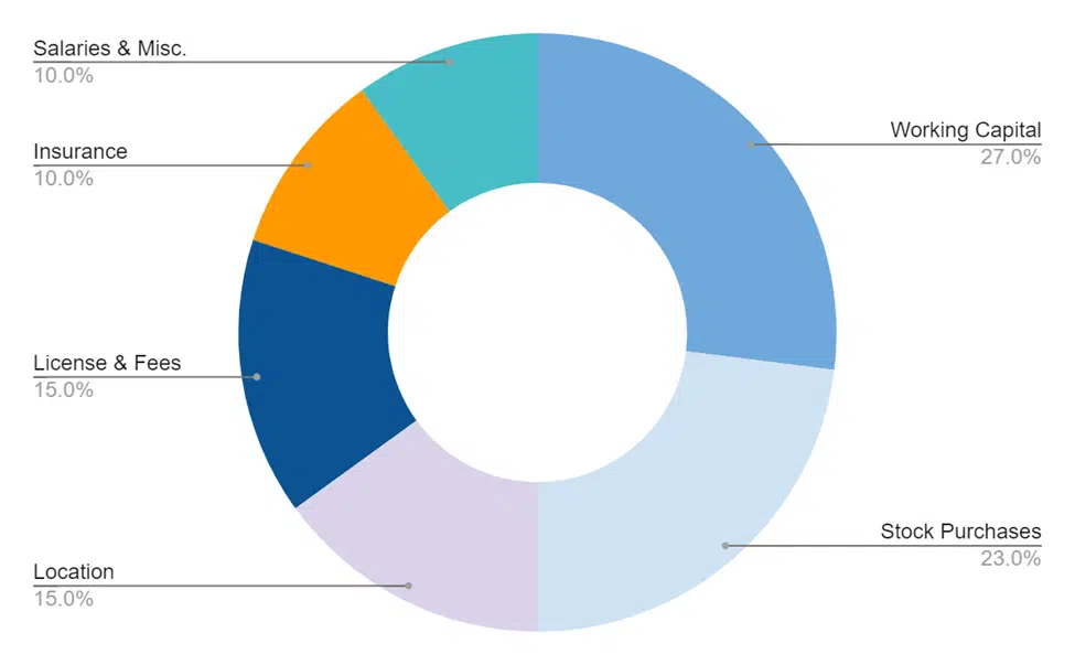 Fund usage plan for online boutique business 