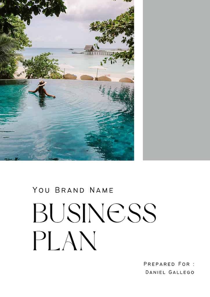 luxury resort business plan