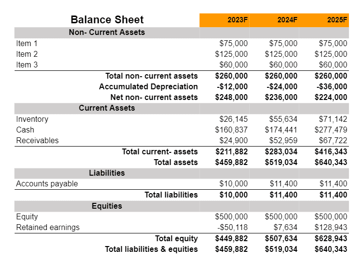 balance sheet of dialysis center business plan