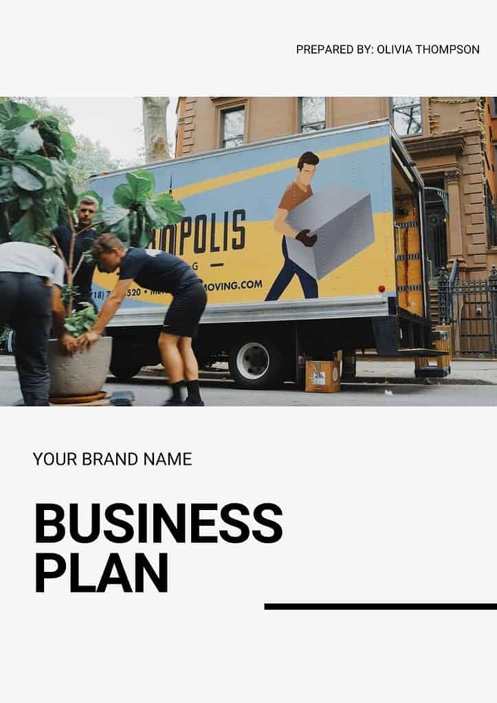 Moving Company Business Plan