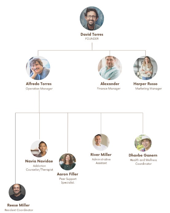 organogram of sober living home business plan