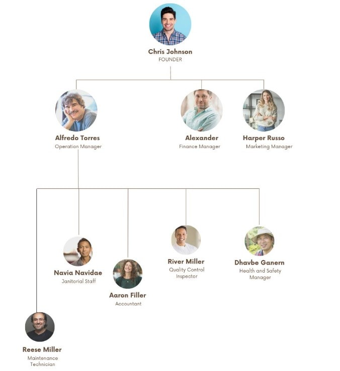 organogram of laundromat business plan